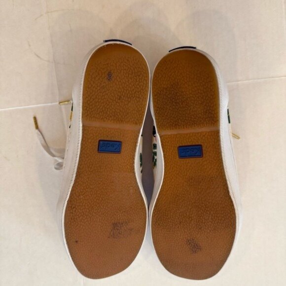 Keds x Rifle Paper Co Tournament Sneaker Lively Floral Fabric White Leather 8.5 - Picture 12 of 12